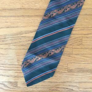 Vintage Lucien Piccard Silk Stripe & Paisley Tie